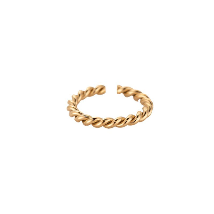 Anpassbarer Ring „Twisted“ | Gold